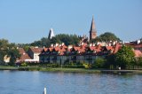 Ostróda-Miasto widoczne z Jeziora Drwęckigo